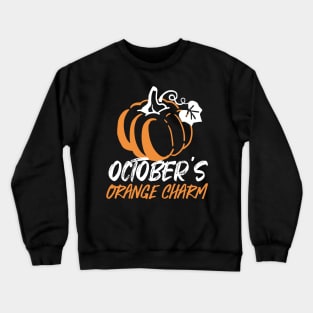 Harvest Magic: A Pumpkin Silhouette for October Crewneck Sweatshirt
